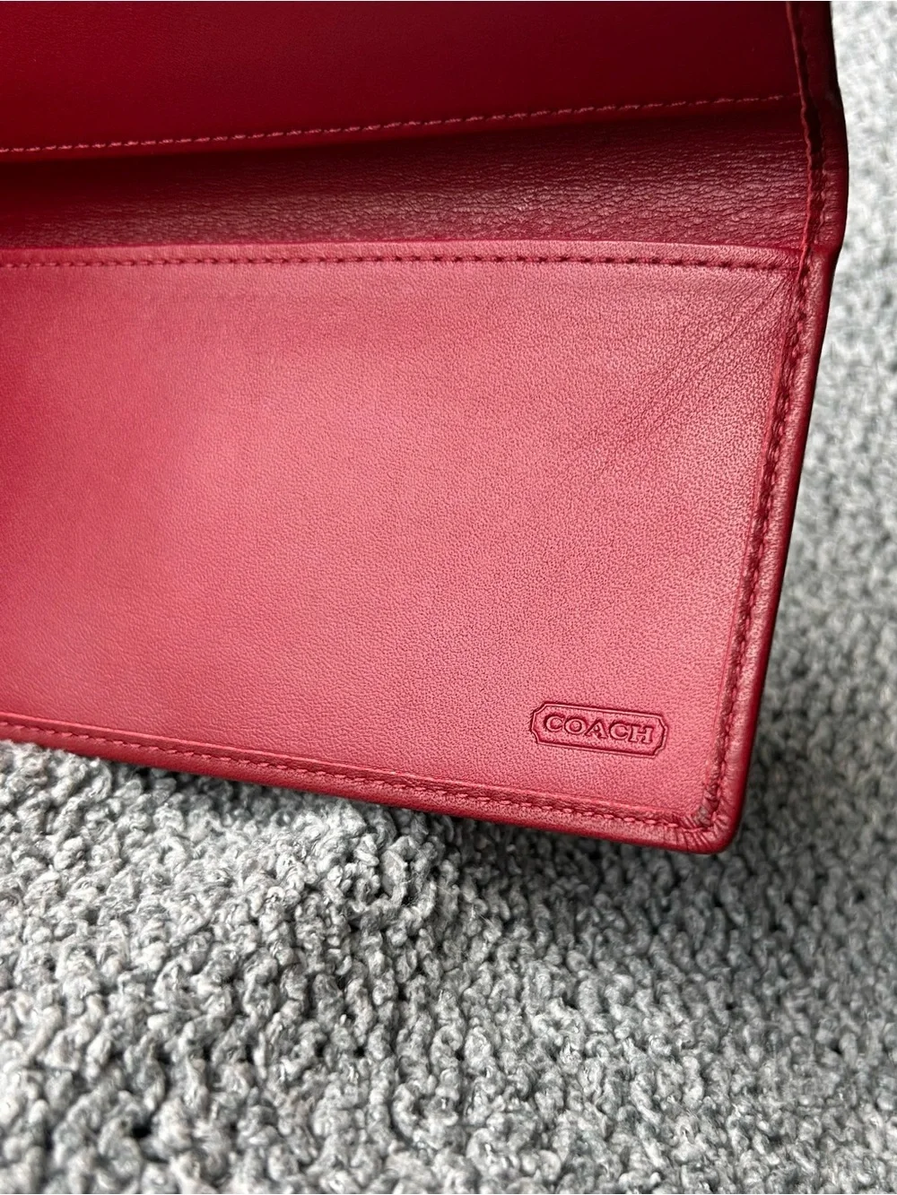 Vintage Coach checkbook wallet